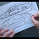 A Maserati MC12 sketch